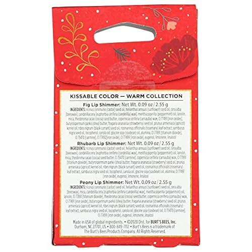 BURTS BEES Warm Kissable Color Gift Set, 1 EA