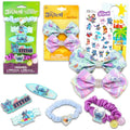 Lilo and Stitch Hair Accessories Set - Bundle with Bows, Hair Scrunchies, Barrettes, Hair Ties, Stickers, and More | Stitch Accessories for Girls, Kids
