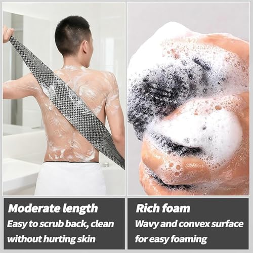 2Pcs Blissal Exfoliating Shower Towel - Deep Exfoliating, Soft Gentle & Quick-Drying Shower Towel for Body Scrub