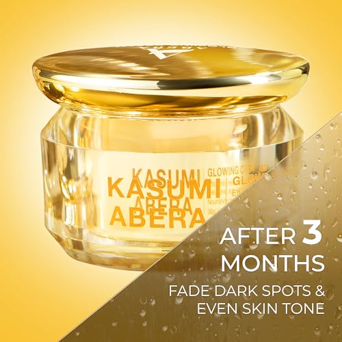 ABERA Kasumi Glowing Cream, Melasma Treatment For Face with Niacinamide & HA, Dark Spot Remover, Reduce Fine Lines, Wrinkles, Anti-aging, with Red Ginseng Extract (1.06 Oz Per Item)(Upgraded Version)
