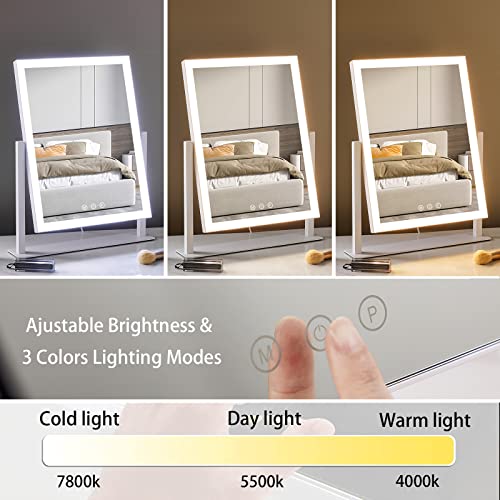 HIEEY Lighted Makeup Mirror, Hollywood Vanity Mirror with Lights