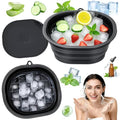 Cmonie Silicone Face Bowl for Ice with Built-In Icetray ? Collapsible Silicone Facial Ice Bath Bowl for Cold Plunge Therapy, Ice Water Facials at Home