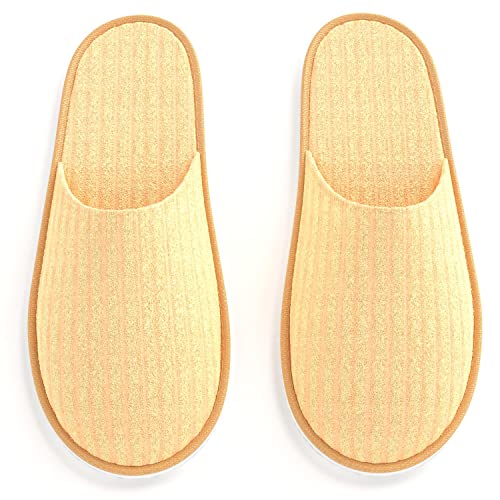 Maeline Spa Slippers, Non Slip Disposable Wholesale Bulk Hotel Slippers for Guests, Multi Color Reusable House Slippers, Indoor, Bathroom, Bedroom, Travel Slippers for Women, Men, Unisex