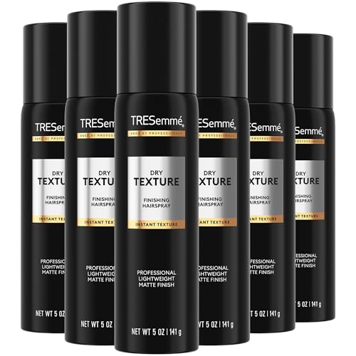 TRESemm? Dry Texture Finishing Spray 6-Pack ? Matte Finish, Texturizing & Volumizing, 24H Humidity & Frizz Control, 5 Oz Ea