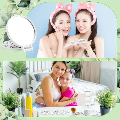 80 Pcs Mini Christian Compact Mirrors Bulk Christian Gifts for Women, Bible Verse Scripture Makeup Mirrors for Purse, Religious Gift for Women, Easter Church Party Favor, Sunday School Gifts