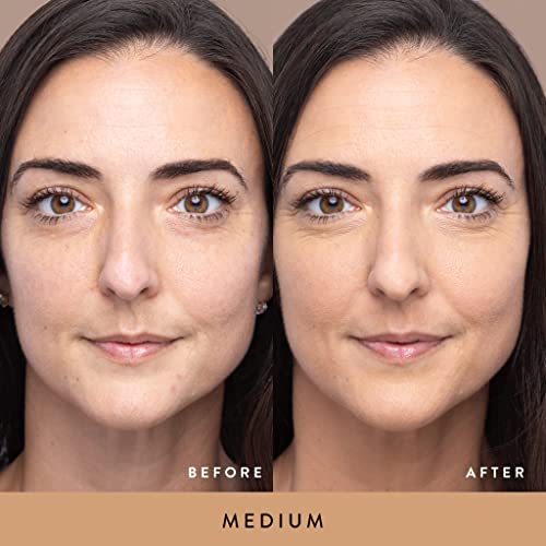 LAURA GELLER Double Take Liquid Foundation | Medium to Full Coverage, Natural Matte Finish, Medium
