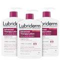 Lubriderm Advanced Therapy Fragrance-Free Moisturizing Lotion with Vitamins E and Pro-Vitamin B5, Intense Hydration for Extra Dry Skin, Non-Greasy Formula, Pack of Three, 3 x 16 fl. oz