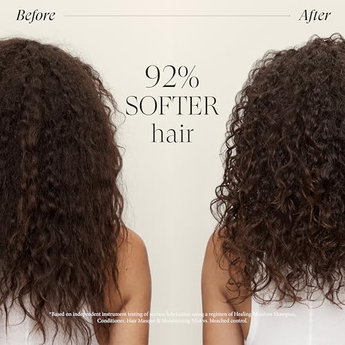 L'ANZA Healing Moisture Shampoo, Hydrates & Heals Damaged Hair, Deep Hydration, Softens, Anti-Frizz, Restores Elasticity, Color Safe Anti-Humidity Daily Wash, Strengthening, Sulfate Free