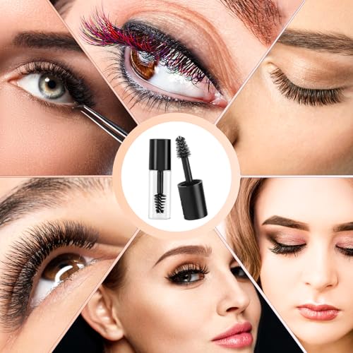 10 Pcs 3ml Empty Mascara Tube Wand Mini Eyelash Cream Container Bottle Eyelash Growth packing Tube container for Home and Travel