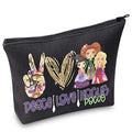 WZMPA Hocus Movie Cosmetic Bag Witch Sisters Fans Gift Peace Love Hocus Makeup Zipper Pouch Bag For Women Girls (Peace Hocus)