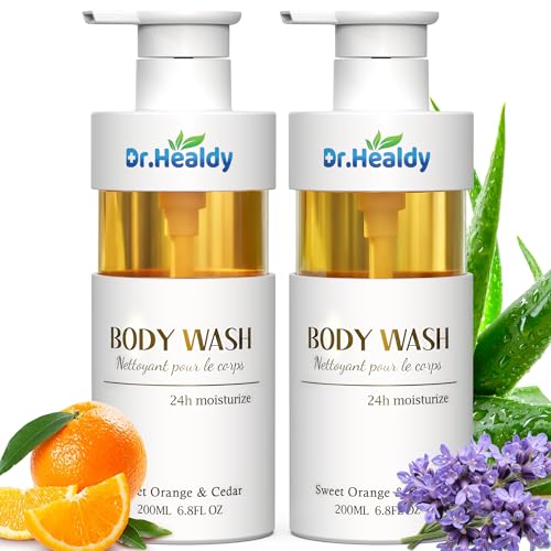 Body Wash with Pump Relaxing Citrus & Cedar,Healthy-Looking Skin Gentle Skin Cleanser with 24hr Moisturizing,Paraben and Phthalate Free 13.6 FL Oz (Pack of 2)