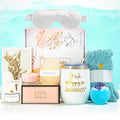 Birthday Gifts for Women Gif Ideas Best Friend-Relaxing Spa Gift Box Basket for Her, Mom, Female Friends,Get Well Soon Self Care Gift for Wome,Unique Gifts for Women Who Have Everything (White)