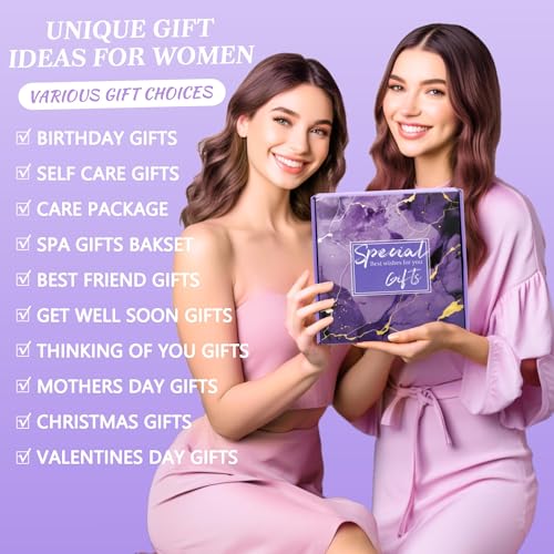 Mothers Day Birthday Gifts 10Pcs Set for Mom, Premium Natural Skincare Set - Spa Skincare Set with Silk Eye Mask Blanket Stainless Steel Tumbler Mother's Day Christmas Birthday Ideal Gifts for Mom