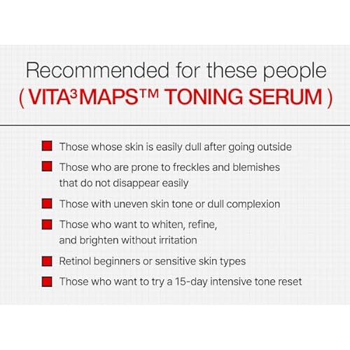 INFODPLUS VITA©øMAPS 53 Toning Serum ? Niacinamide & Sea Buckthorn | Brightening, Dark Spot Corrector, Even Skin Tone Night Serum