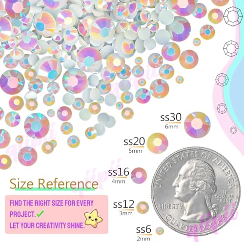 3 Boxes 24 Color 3mm 4mm 5mm Jelly Resin Rhinestones Flatback Colorful Stones Gems Diamonds Charms for Nails Face Makeup Bedazzling Crafting Tumblers Bottles DIY Crafts Clothes Shoes Phones