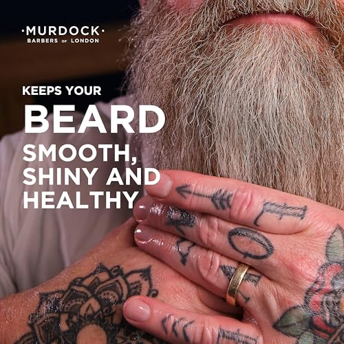 Murdock London Beard Oil for Men - Natural Scent Beard Oil for Healthy growth & Nourishment - Provides Glossy finish - 50 ml