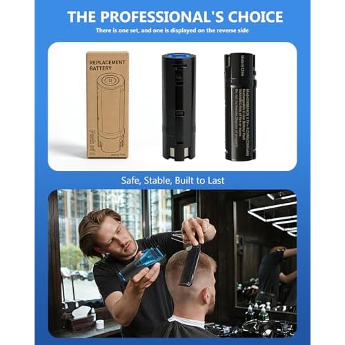 Upgraded 2500mAh Replacement Lithium-ion Battery for FXBB24,Compatible with BaBylissPRO all FXONE tools,w/LED Indicator & Quick Release Button,Long-Lasting Power for Cordless Clippers (1 Pack)