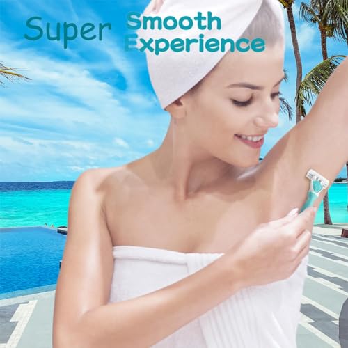 Razors for Women Sensitive Skin£¬6 blade Lady Shaving Razor for Women, Women¡¯s razors for Shaving Including 1 Travel Razors for Women with 19 Blade Refills