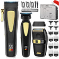 Zeuti Hair Clippers,Mens Beard Trimmer,Electric Razor for Men,Professional Hair Cutting Kit & Zero Gap T-Blade Trimmer & 7500 RPM Foil Shaver with LCD Display,Mens Gift