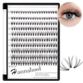 200Pcs 20Roots Individual False Lashes Mixed 8-10-12-14mm/9-11-13-15mm/10-12-14-16mm/16-18mm/18-20mm 0.07 Thickness Natural Cluster Eyelashes Makeup Volume Eye Lash Extensions (8-10-12-14mm)