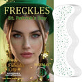 8 Pcs Green Face Glitter Freckles Stickers, St. Patrick's Day Glitter Freckles Face Tattoo, Waterproof, Easy to Apply and Remove, Long-lasting 48h Glitter Makeup for Women and Girls