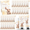 30 Set Gender Reveal Gifts for Guests 30 Pcs Bear Baby Shower Hand Cream and 30 Pcs Lip Balm with 1 Wooden Stand for Guests Baby Shower Prizes Party Favors Gender Reveal Souvenirs