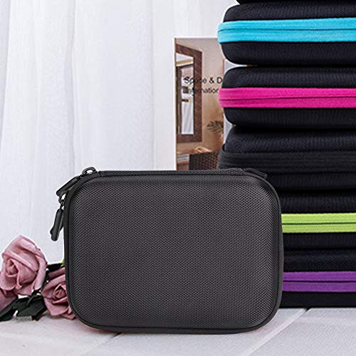 30 Bottles 1-3Ml Essential Oil Holder Traveling Carrying Case Storage Box Vial Holder Estuche Para Roll (Black)
