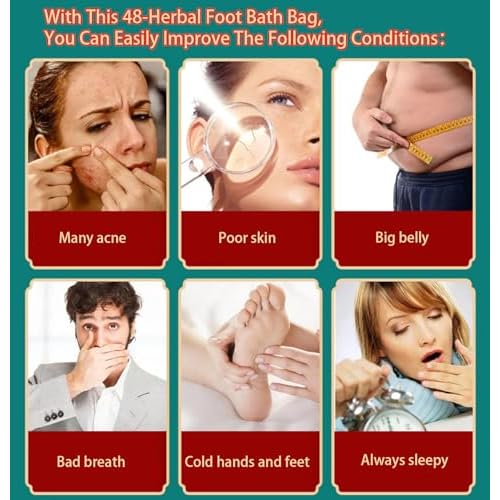 48 Flavor Herbal Detox Foot Soak - Foot Bath Herb Pedicure Spa Bath Soak Foot Detox Soak to Remove Toxins - Relieve Fatigue ¡¢Improve Sleep¡¢Dispel Cold & Dampness (900 g (30g x 30pcs), Green)