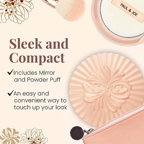Paul & Joe Setting Powder Case Only, Refill Sold Separately, All-Day Lightweight Compact Powder, Ideal Face Makeup for Setting a Flawless Look and Controlling Oil