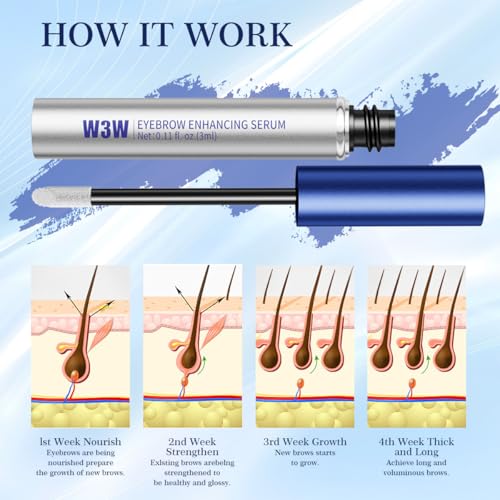 Eyebrow Growth Serum£¬Eyebrow Serum to Grow Brows 3ML,To Boost Longer Fuller and Thicker Looking Eyebrows,No Prostaglandins, Vegan & Non?Irritating