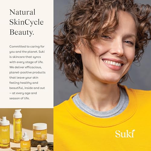 Suki Skincare Exfoliate Foaming Cleanser - With Natural Sugar & Colloidal Oat - Facial Exfoliator & Mechanical Exfoliant that Reduces Dry Skin Buildup While Promoting Radiant, Smooth, Soft Skin - 4 oz