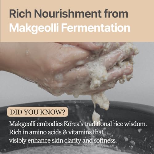 Rice Makgeolli Moisturizer ? Deeply Hydrating & Nourishing ? Made with Domestically Sourced Korean Rice ? 60 ml (2.02 Fl Oz) ? Korean Skincare