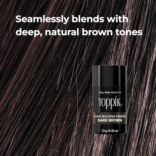 Toppik Hair Building Fibers, Fill In Fine or Thinning Hair Instantly Thicker, Fuller Looking Hair 9 Shades,4 size options