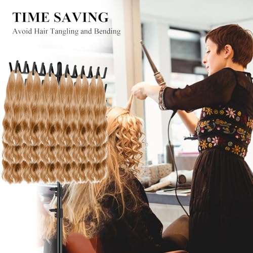 JANMPASK Braiding Hair Rack Height Adjustable 144 Pegs Braiding Rack Hair Extension Holder with Hair Braiding Tools Hair Divider Rack for Braiding Hair Separator Stand (black)