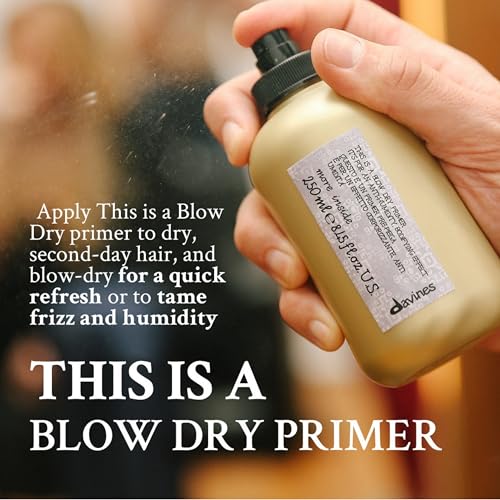 Davines This Is A Blow Dry Primer, No Hold Volume & Anti-Humidity Spray - Preps Hair for Styling, Protects from Heat & Adds Natural Shine, 8.45 Fl Oz