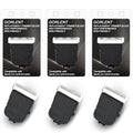 3 Pcs Replacement Trimmer Blades for Manscapes The Lawns Mower 4.0 3.0 2.0 Series, Ceramic Trimmer Blade Refill Cartridge with Skin Guard & Easy Snap-in Design