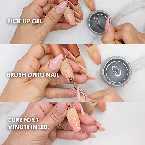 Young Nails Synergy Gel System, Foundation Gel - Builder Gel Base Coat, Superior Adhesion & Strength, Hard Gel Base Coat - Base Gel, Clear, 30g