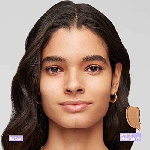 Revlon Illuminance Skin-Caring Liquid Foundation, Hyaluronic Acid, Hydrating and Nourishing Formula with Medium Coverage, 401 Light Coffee, 1 fl oz