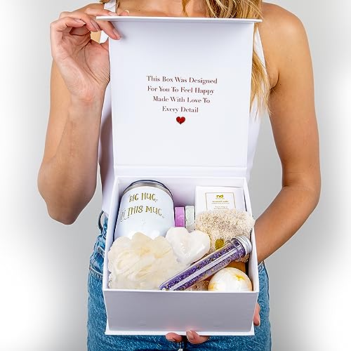 Self Care Gifts for Women, Birthday Care Package, Get Well Soon Relaxing Spa Gift Busket Thinking of You Gift Set for Her Sister Best Friend