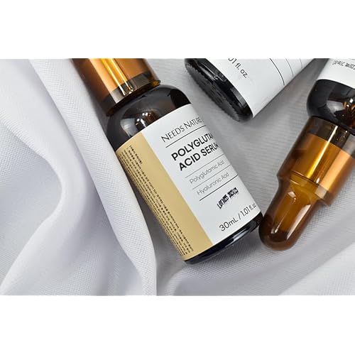 Polyglutamic Acid 10% Facial Serum for Face ? NEEDS NATURE DIY Hydrating Booster with Hyaluronic Acid & Allantoin | Korean Skincare for Dry, Sensitive Skin | 30ml