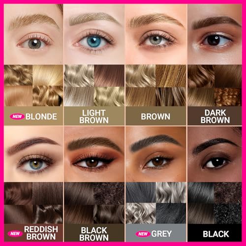 iMethod Curved Eyebrow Pen - 2-in-1 Dual-Ended Eyebrow Pencil with Curved Tip and Precise Brush-Tip, Microblading Pen for Natural Brows, Dark Brown
