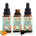 3Pack Carrot Seed Oil, Pure Unrefined Cold Pressed Daucus Carota Moisturizer for Hair Skin and Nails, Carrot Seed Moisturizer with Caratone for Face and Lip Care, Body Massage oil