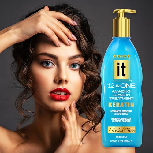 IT 12-in-One Leave-in Treatment, Keratin Enriched, for Smooth Hair