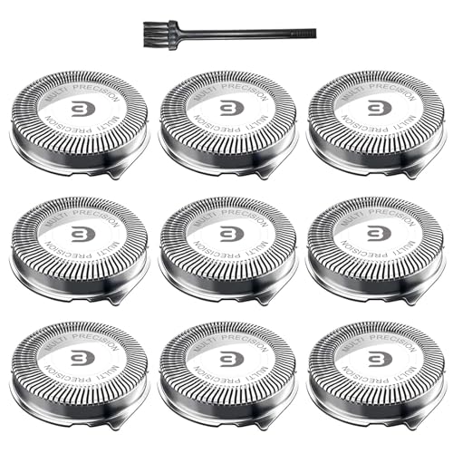 SH30 Replacement Heads for Phlips Norelco Electric Shaver Series 1000, 2000, 3000 and S738 Click and Style, SH30 Shaving Heads Easy Cut