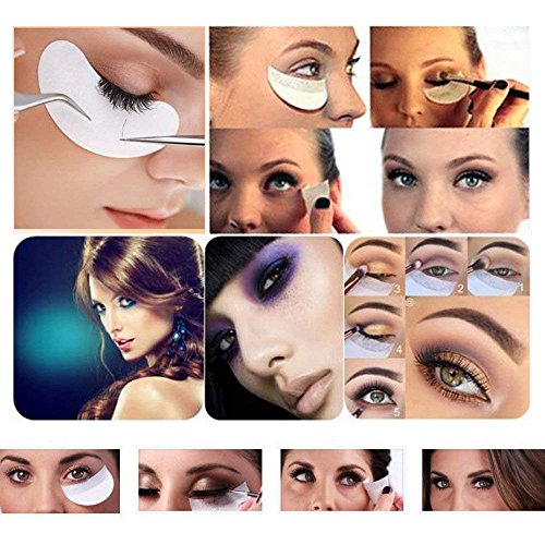 100pcs Disposable Eyeshadow Shields Free Under Eye Gel Pad Patches Eyelash Extensions Lip Makeup Applicator