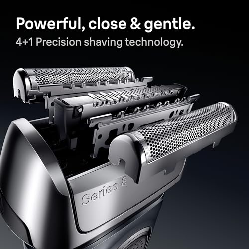 Braun Series 8 83M Electric Shaver Head Replacement Cassette, Silver