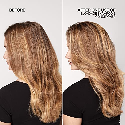 REDKEN Color Extend Blondage Color Depositing Purple Shampoo | For Blonde Hair | Neutralizes Brassy Tones In Blonde Hair | With Salicylic Acid | 33.8 Fl Oz