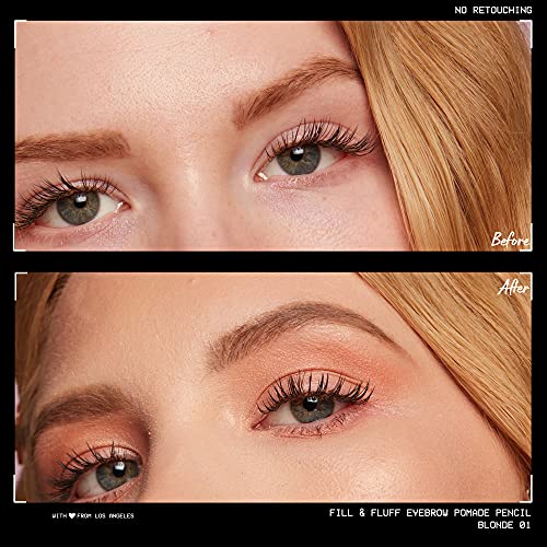 NYX PROFESSIONAL MAKEUP Fill & Fluff Eyebrow Pomade Pencil, Blonde