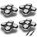 4Pack Shaver Replacement Head Compatible with Remington Balder Pro Head Shaver ModelSPR-XR7000,with 2 Sweeping Brush