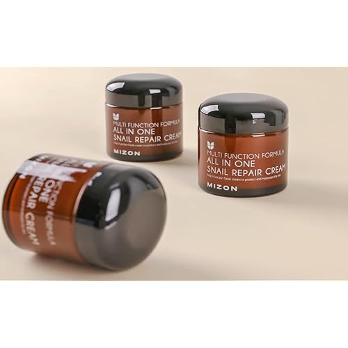 MIZON Bundle All In One Snail Face Mositurizer + Snail Ampoule for Wrinkle Care and Deep Hydration